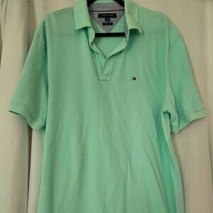 Tommy Hilfiger Mens Custom Fit‎ Short Sleeve Polo Shirt  Green XL